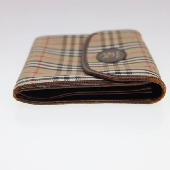 Burberrys Nova Check Pouch Nylon Beige Auth 40209 - Picture 5 of 16